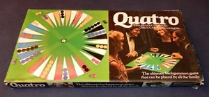 Quatro Circular Backgammon board game 1982 - 100% complete-large board edition - Picture 1 of 12