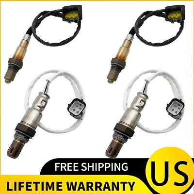 4pcs Oxygen O2 Sensor Upstream & Downstream for 2007 2008 Infiniti FX35 M35 3.5L - Image 1 of 4