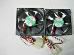 Top Motor computer fan df1208bm dc 12v 0.20a 3 wire, (2 each) - Photo 1/3