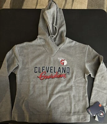 Cleveland Guardians Fanatics Womens Medium Hoodie - Heather Gray  - Image 1 of 3