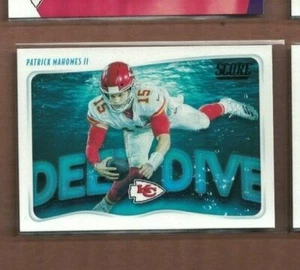 2020 Panini Score Deep Dive Insert Patrick Mahomes II Kansas City Chiefs - Imagen 1 de 1