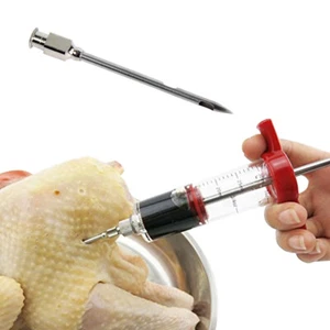 Marinade Injector Flavor Seasoning Syringe Cooking Meat Turkey Chicken BBQ Tools - Picture 1 of 8