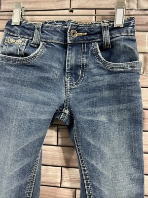 Cruel Girl 6XS girls jeans flair leg blue denim boot adjusted waist equestrian - Image 1 of 4