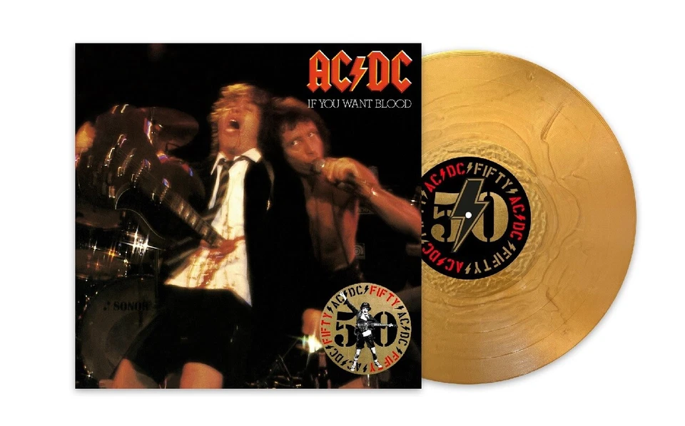AC/DC If You Want Blood You've Got It 50th Anniversary GOLD VINYL LP NEW/SEALED - image 1 of 1