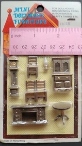 Muebles vintage para casa de muñecas Tini, manualidades - Imagen 1 de 1