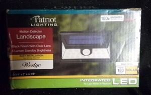 Patriot Lighting Solar Integrated LED Motion Sensor Wedge Landscape Light 180 lu - Picture 1 of 2