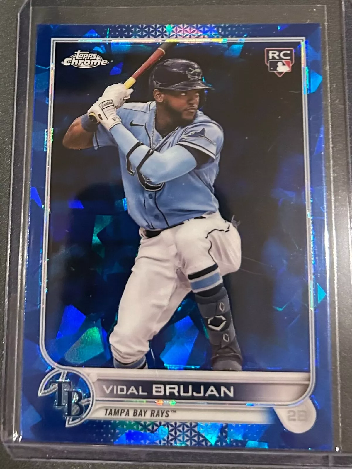 Vidal Brujan 2022 Topps Chrome Sapphire RC #25 Tampa Bay Rays