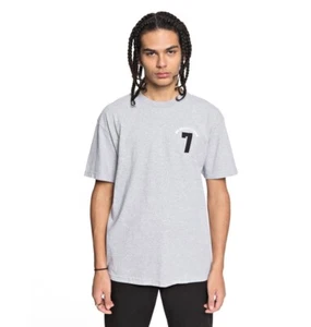 DC SHOES LUCKY SEVEN HEATHER GREY T-SHIRT - Picture 1 of 3