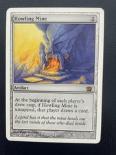MTG 8TH EDITION HOWLING MINE PLAYED MAGIC THE GATHERING ARTIFACT RARE ENGLISH