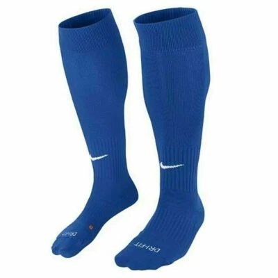 1 pair Nike CLASSIC Knee High Soccer Socks Blue Dri-Fit FITS WMN 4-6 YTH 3Y-5Y