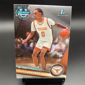 2023-24 Bowman Chrome U #39 Chris Johnson Texas Longhorns - Picture 1 of 2