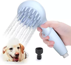Dog Shower Attachment Sprayer Scrubber Tool Pet Cat Bathing Supplies Brush Head - Picture 1 of 10