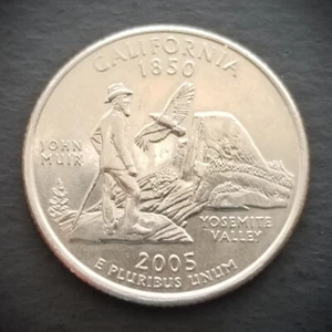 2005 D California ~ US State Quarter ~ 25 ¢ KM# 370 - articolo esatto mostrato - Foto 1 di 2