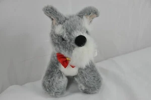 cedar point stuffed animal schnauzer with red bow Cedar Fair 9" - Picture 1 of 6