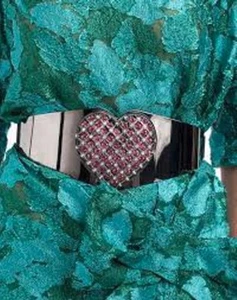 **LANVIN** Kleid Schmuck Verzierung Herzgürtel -WOW-*KLEID ZU BEEINDRUCKEN* - Bild 1 von 12