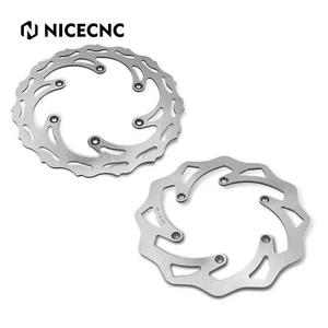 Pair Brake Disc Rotor For Husqvarna TC125 TC250 TE125 TE150 TE250 TE300 TX300 - Picture 1 of 8