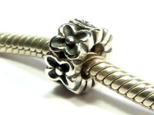 AUTHENTIC PANDORA 925 STERLING SILVER FLOWER SPACER CHARM 790498