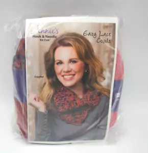 Cowl Neck Scarf Annie's Crochet Kit Yarn & Instruction Book How to Crochet NEW - Picture 1 of 3