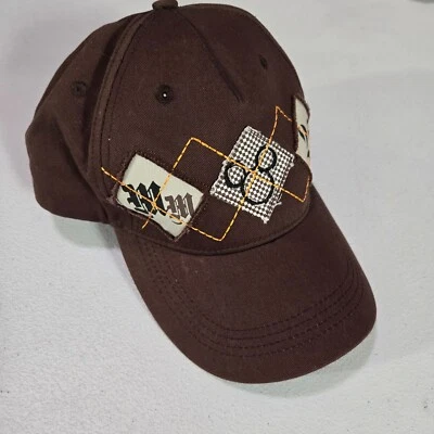 Gorra de béisbol Disneyland Resort para hombre talla única marrón a cuadros logotipo de Mickey Mouse Foto 1 de 4