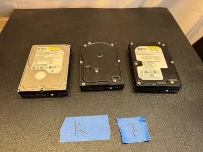 Vintage Western Digital WD1200 & WD600JB 3× IDE Hard Drives Lot - Image 1 of 4