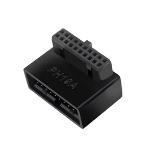 Computer Motherboard Header Adapter USB 3.0 19P 20P 90 Degree Converter D - Photo 1/12