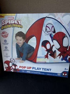 Spider-man & His Amazing Friends Carpa Interior Giro Básico Pop & Play Niños Nueva Foto 1 de 2