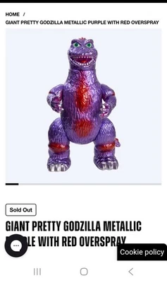 Vinilo Medicom 13.75" GIGANTE BONITO GODZILLA PÚRPURA METÁLICO GODZILLA STORE EXCLSV Foto 1 de 4