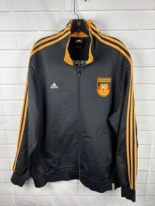 Adidas Deutschland NBA Track Jacket Size Large Germany Black Yellow - Picture 1 of 10