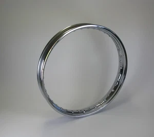 37-1230 42-5810 Front Rim Chrome CWC 19 x 1.85 BSA Triumph 650 1963 to 1970 U.K. - Picture 1 of 4