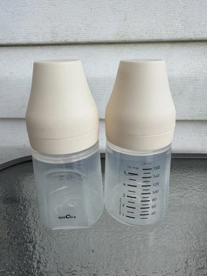 Biberones Spectra (2) cuello ancho - Compatible con extractor de leche materna Spectra 5 oz Foto 1 de 4