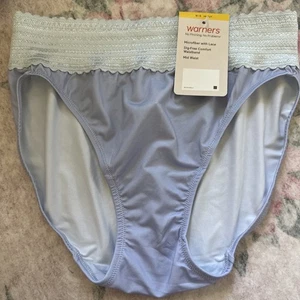 Neu mit Etikett Warners Höschen blau kein Einklemmen keine Probleme hoch geschnitten 6 M 5109 immergrün - Bild 1 von 4