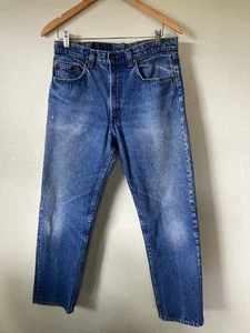 Jeans Levi's 505 de Colección Años 80 Ajuste Regular 32 Ajuste Azul Denim Hecho en EE. UU. Desteñido - Imagen 1 de 13