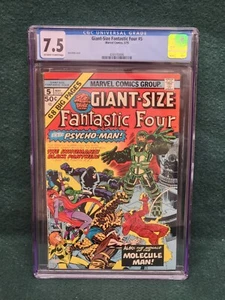 Marvel  GIANT SIZE - Fantastic Four #5 CGC 7.5 ~ 1975 - Picture 1 of 2