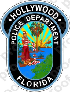 STICKER POLICE HOLLYWOOD FL - Picture 1 of 1