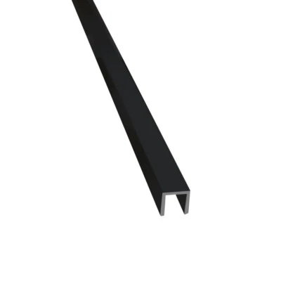 K-D HANDELS- UND PFANDHAUS GMBH (6,50€/m) Alu U-Profil 20x20x20x2mm ANTHRAZIT RAL7016 2m Aluminium