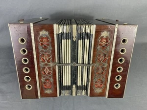 CONCERTINA BASSA F. LANGE Funzionante 27 Bottoni - Imagen 1 de 24