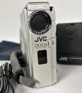 JVC Video Camera Mini DV GR-DVM50 Digital Cybercam Bundle + Dock Charger Tested! - Picture 1 of 5