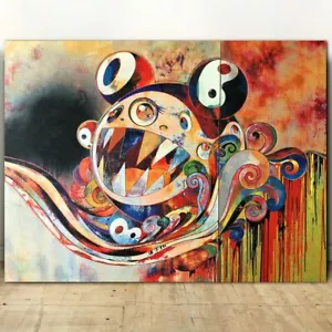 TAKASHI MURAKAMI DOB 727 CANVAS PRINT JAPANESE POP ART 24"x36" - Picture 1 of 1