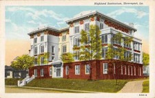 SHREVEPORT, LA ~  HIGHLAND SANITARIUM, CURT TEICH PUB ~ used 1945