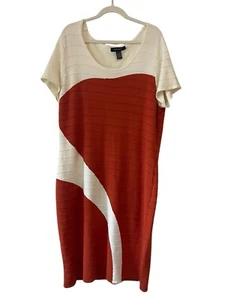 Ashley Stewart Women's Plus Size 22/24 NWT Sweater Dress Short Sleeve - Picture 1 of 6