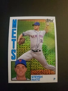 2019 Topps Series 1 1984 Silver Pack Chrome Base #T84-43 Steven Matz - Picture 1 of 2