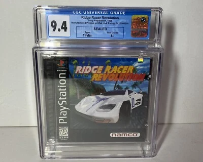 Ridge Racer Revolution (Sony PlayStation 1, 1996) PS1 CGC 9.4A+ SEALED - Image 1 of 2