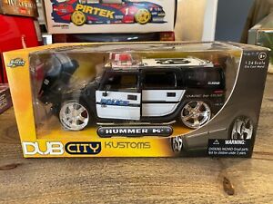 JADA DUB CITY HEAT HUMMER H2 POLICE 1:24 SCALE COLLECTABLE DIE CAST
