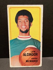 1970-71 TOPPS BASKETBALL LEW ALCINDOR CARD# 75..GREAT COLOR..VG/EX?