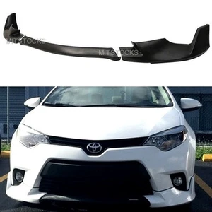 ALERÓN LABIAL ADICIONAL PARACHOQUES DELANTERO TOYOTA COROLLA MODELO BASE PU 2014-2016 3 PIEZAS - Imagen 1 de 3