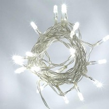 Shatchi 20 LED Battery Operated Fairy Lights - White
