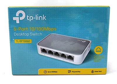 TP-Link Green Tech TL-SF1005D 5-Port 10/100Mbps Fast Ethernet Desktop Switch - Image 1 of 4