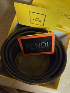 Fendi Italian Leather Belt - Picture 1 of 10