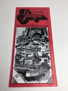 Vintage1981 Leisure Glasgow Travel Brochure Pamphlet of Events, Tours and Map - Picture 1 of 6