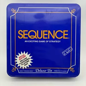 Sequence Deluxe Edition Tin COMPLETE Jax 1995 Cards Strategy Cushioned Mat - Picture 1 of 9